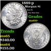 Image 1 : 1889-p Morgan Dollar $1 Grades Choice+ Unc