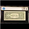 Image 3 : PCGS 2009 $1 Green Seal Federal Reserve Note (San Francisco) Serial # L76005400T Graded cu63 By PCGS