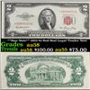 Image 1 : **Star Note** 1953 $2 Red Seal Legal Tender Note Grades Choice AU/BU Slider