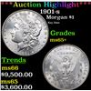 ***Auction Highlight*** 1901-s Morgan Dollar $1 Graded ms65+ BY SEGS (fc)