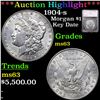 ***Auction Highlight*** 1904-s Morgan Dollar $1 Graded ms63 By SEGS (fc)