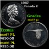 1967 Canada Dollar $1 Grades GEM++ PL