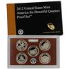 Image 1 : 2012 United States America The Beautiful Quarters Proof Set 5 Coins
