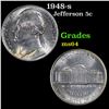 Image 1 : 1948-s Jefferson Nickel 5c Grades Choice Unc