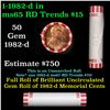 Image 1 : Shotgun Lincoln 1c roll, 1982-d 50 pcs Bank Wrapper.