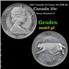 Image 1 : 1967 Canada 25 Cents 25c KM-68 Grades Select Unc PL