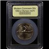 Image 2 : 1992-p Olympics Modern Commem Half Dollar 50c Graded ms70, Perfection By USCG
