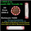 Image 1 : Shotgun Lincoln 1c roll, 1999-d 50 pcs Bank Wrapper.