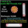 Image 1 : Shotgun Lincoln 1c roll, 1979-d 50 pcs Bank Wrapper.