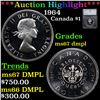 Image 1 : ***Auction Highlight*** 1964 Canada Dollar $1 Graded ms67 dmpl By SEGS (fc)
