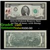 Image 1 : 1976 $2 Federal Reserve Note 1st Day of Issue, with Stamp Grades Gem CU