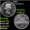 Image 1 : 1961 Canada Dollar $1 Grades GEM++ PL