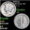 Image 1 : 1921-p Mercury Dime 10c Grades g+