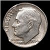 Image 2 : 1954-p Roosevelt Dime Mint Error Clipped Planchet 10c Grades Select Unc