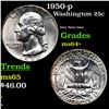 Image 1 : 1950-p Washington Quarter 25c Grades Choice+ Unc