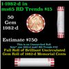 Image 1 : Shotgun Lincoln 1c roll, 1982-d 50 pcs Bank Wrapper.