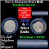 Image 1 : Buffalo Nickel Shotgun Roll in Old Bank Style 'Bell Telephone'  Wrapper 1915 & d Mint Ends