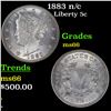 Image 1 : 1883 n/c Liberty Nickel 5c Grades GEM+ Unc