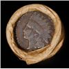 Image 3 : Mixed small cents 1c orig shotgun roll, 1918-s Wheat Cent, 1887 Indian Cent other end, Brandt Wrappe