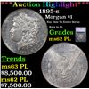***Auction Highlight*** 1895-s Morgan Dollar $1 Graded ms62 PL BY SEGS (fc)