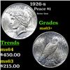Image 1 : 1926-s Peace Dollar $1 Grades Select+ Unc