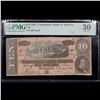 Image 2 : 1864 $10 Confederate Note, T68 Graded vf30 By PMG