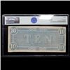 Image 3 : 1864 $10 Confederate Note, T68 Graded vf30 By PMG