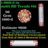 Image 1 : Shotgun Lincoln 1c roll, 1960-d 50 pcs Bank Wrapper.