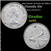 1961 Canada 25 Cents 25c KM-52 Grades Choice AU