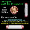 Image 1 : Shotgun Lincoln 1c roll, 1974-p 50 pcs Bank Wrapper.