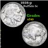 1928-p Buffalo Nickel 5c Grades xf