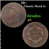 18-- Classic Head Large Cent 1c Grades g+
