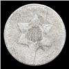 Image 2 : 1852 Three Cent Silver 3cs Grades g, good