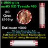 Image 1 : Shotgun Lincoln 1c roll, 1966-p 50 pcs Bank Wrapper.