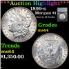 Image 1 : ***Auction Highlight*** 1899-s Morgan Dollar $1 Graded ms64 By SEGS (fc)