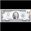 Image 2 : 1976 $2 Federal Reserve Note 1st Day of Issue, with Stamp (Philadelphia, PA) Grades Gem CU