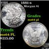 Image 1 : 1881-s Morgan Dollar $1 Grades Choice Unc PL