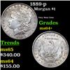 Image 1 : 1889-p Morgan Dollar $1 Grades Choice+ Unc