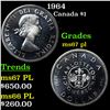 1964 Canada Dollar $1 Grades GEM++ PL