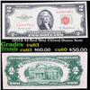 1953A $2 Red Seal United States Note Grades Select CU