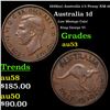1939(m) Australia 1/2 Penny KM-41 Grades Select AU