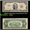 1953B $2 Red Seal United States Note Grades vf+
