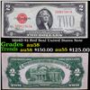 1928D $2 Red Seal United States Note Grades Choice AU/BU Slider