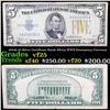 1934A $5 Silver Certificate North Africa WWII Emergency Currency Grades vf+