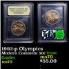 Image 1 : 1992-p Olympics Modern Commem Half Dollar 50c Graded ms70, Perfection BY USCG