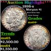 Image 1 : ***Auction Highlight*** 1898-s Morgan Dollar $1 Graded Choice+ Unc BY USCG (fc)
