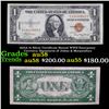 Image 1 : 1935A $1 Silver Certificate Hawaii WWII Emergency Currency, Signatures of Julian & Morgenthau Grades