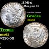 Image 1 : 1898-o Morgan Dollar $1 Grades GEM Unc