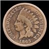 Image 2 : 1863 Indian Cent 1c Grades f+