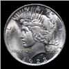 Image 2 : 1923-p Peace Dollar $1 Grades Choice+ Unc